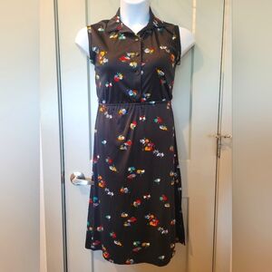 Vintage Floral Midi Dress